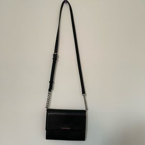 Calvin Klein Black Crossbody Satchel